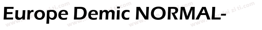 Europe Demic NORMAL字体转换